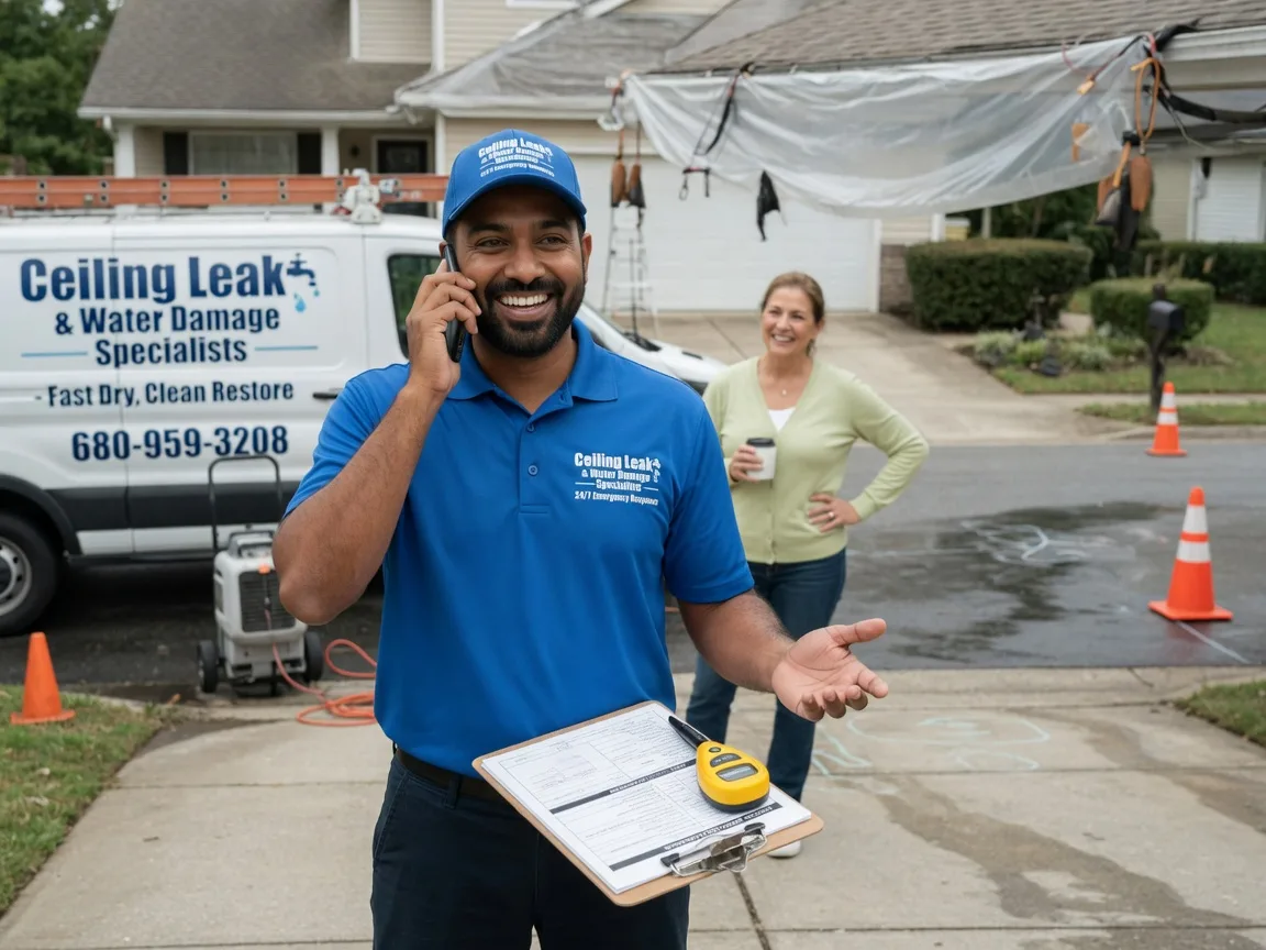 Ceiling Leak Cleanup Fredericksburg, IA FAQs